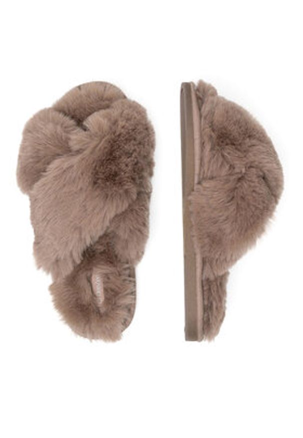 DeeZee Kapcie WFA3204-2 Beżowy. Kolor: beżowy. Materiał: materiał