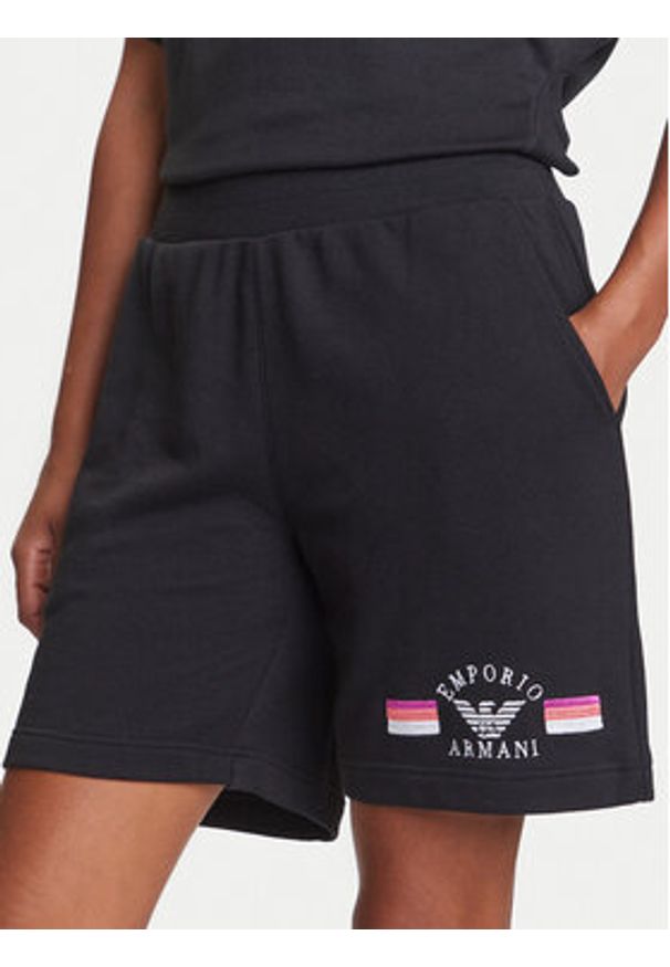 Emporio Armani Underwear Szorty sportowe EW000496 AF10882 UC001 Czarny Loose Fit. Kolor: czarny. Materiał: syntetyk