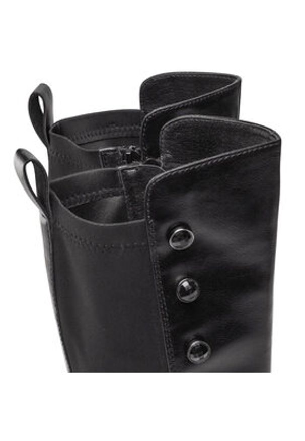 DeeZee Kozaki CS2922-15 Czarny. Kolor: czarny. Materiał: skóra