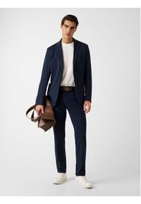 Guess Spodnie materiałowe 180429 Niebieski Regular Fit. Kolor: niebieski. Materiał: materiał #4