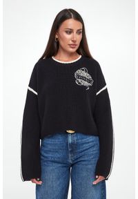 Pinko - Sweter damski wełniany Alicudi PINKO. Materiał: wełna