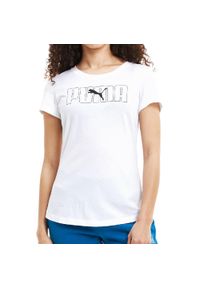 Koszulka sportowa damska Puma Rebel Graphic Tee. Kolor: biały. Długość rękawa: krótki rękaw. Długość: krótkie #1
