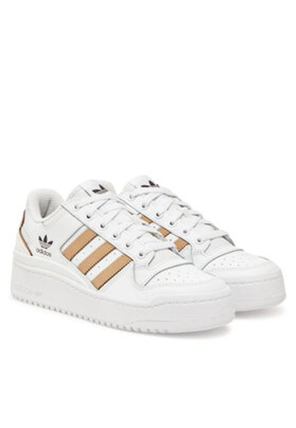Adidas - adidas Sneakersy Forum Bold JI0056 Biały. Kolor: biały. Materiał: skóra