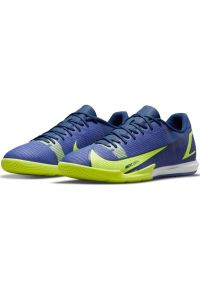 Buty piłkarskie Nike Mercurial Vapor 14 Academy Ic M CV0973 474 niebieskie niebieskie. Kolor: niebieski. Materiał: materiał, guma, syntetyk. Szerokość cholewki: normalna. Sport: piłka nożna