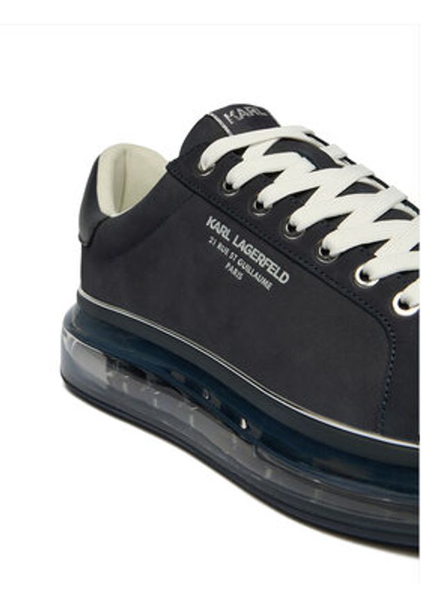 Karl Lagerfeld - KARL LAGERFELD Sneakersy KL52617 Granatowy. Kolor: niebieski. Materiał: skóra, nubuk