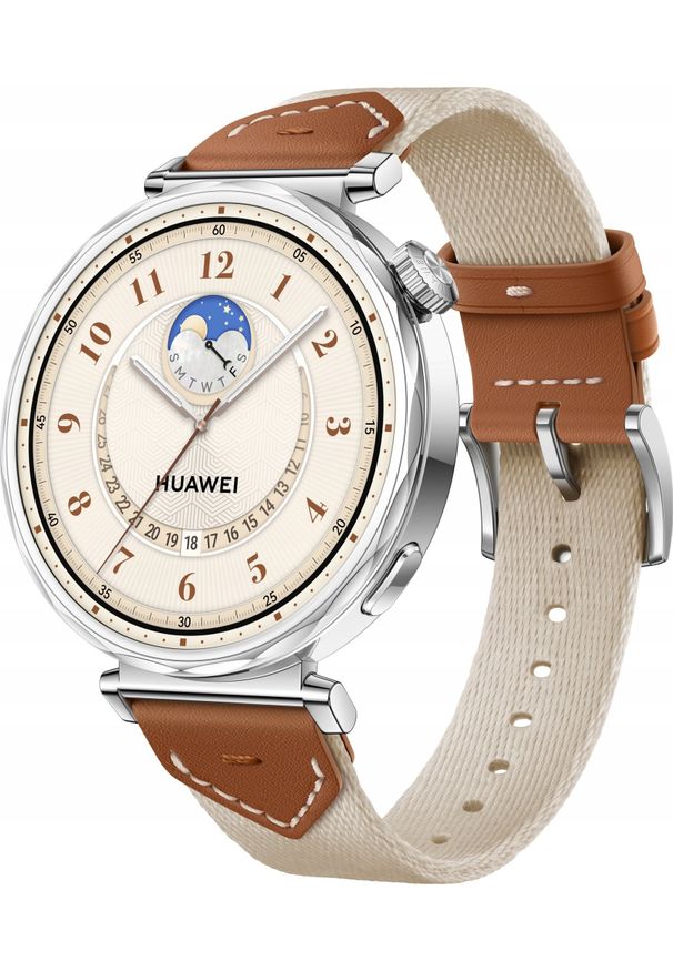 HUAWEI - Smartwatch Huawei Watch GT5 Brown 41mm Brązowy (55020DJR). Rodzaj zegarka: smartwatch. Kolor: brązowy