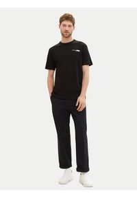 Tom Tailor T-Shirt 1040821 Czarny Regular Fit. Kolor: czarny. Materiał: bawełna
