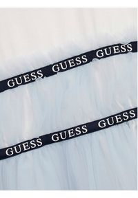 Guess Sukienka elegancka J4RK26 K6YW0 Błękitny Regular Fit. Kolor: niebieski. Materiał: bawełna. Styl: elegancki #3
