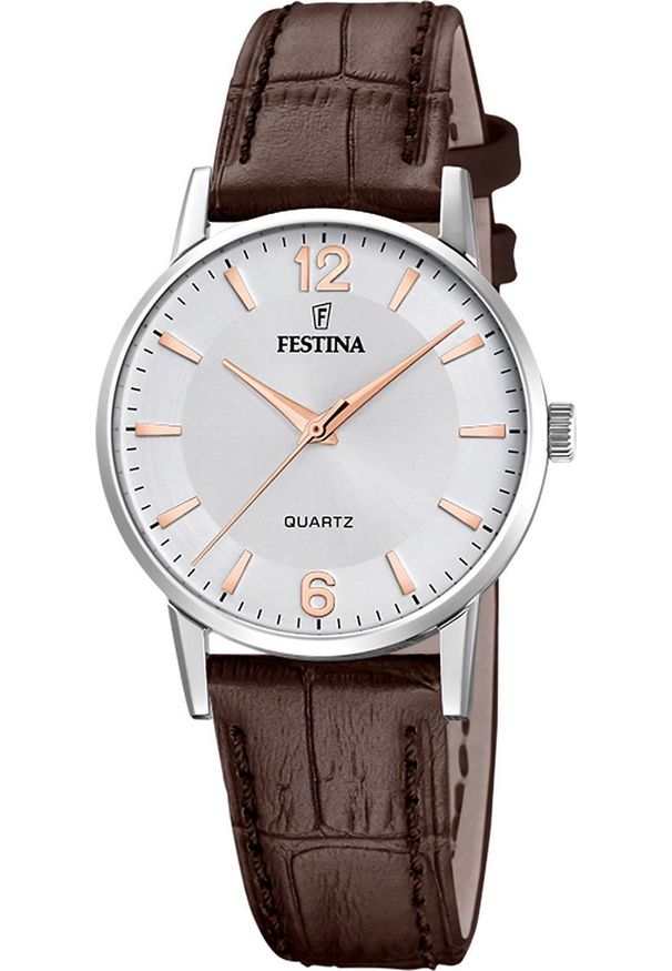 Zegarek damski Festina F20691-2 brązowy. Kolor: brązowy