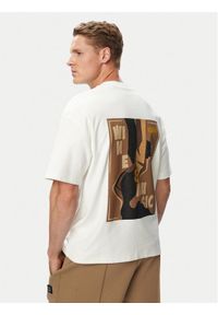 Hugo - HUGO T-Shirt Detzi 50563795 Biały Relaxed Fit. Kolor: biały. Materiał: bawełna #1
