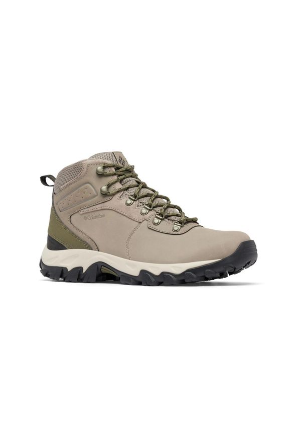 columbia - Męskie buty turystyczne Columbia Newton Ridge Plus II Waterproof. Kolor: beżowy. Materiał: skóra. Sport: turystyka piesza