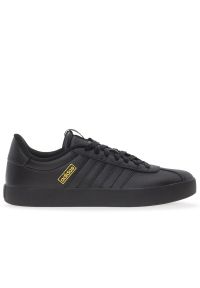 Adidas - Buty adidas VL Court 3.0 JI1441 - czarne. Kolor: czarny. Materiał: skóra, syntetyk, guma. Szerokość cholewki: normalna. Wzór: aplikacja