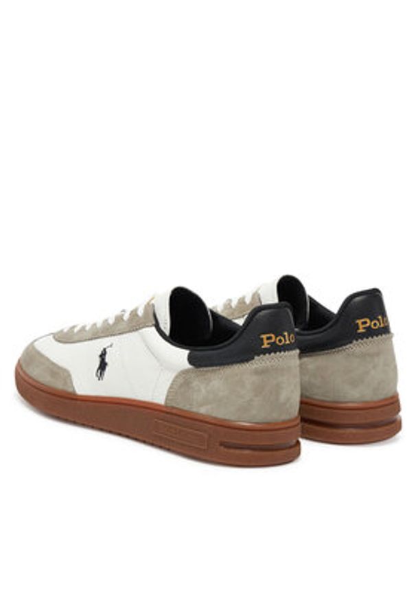 Polo Ralph Lauren Sneakersy Bedford 809968171003 Biały. Kolor: biały. Materiał: skóra, zamsz