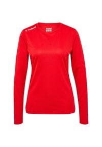Damski jersey z długim rękawem Hummel. Kolor: czerwony, różowy, wielokolorowy. Materiał: jersey. Długość rękawa: długi rękaw. Długość: długie. Sport: piłka nożna #1