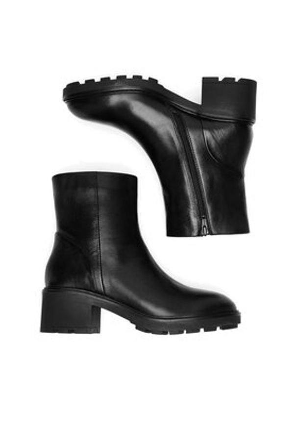 Lasocki Botki WI34-ANTONY-01 Czarny. Kolor: czarny. Materiał: skóra