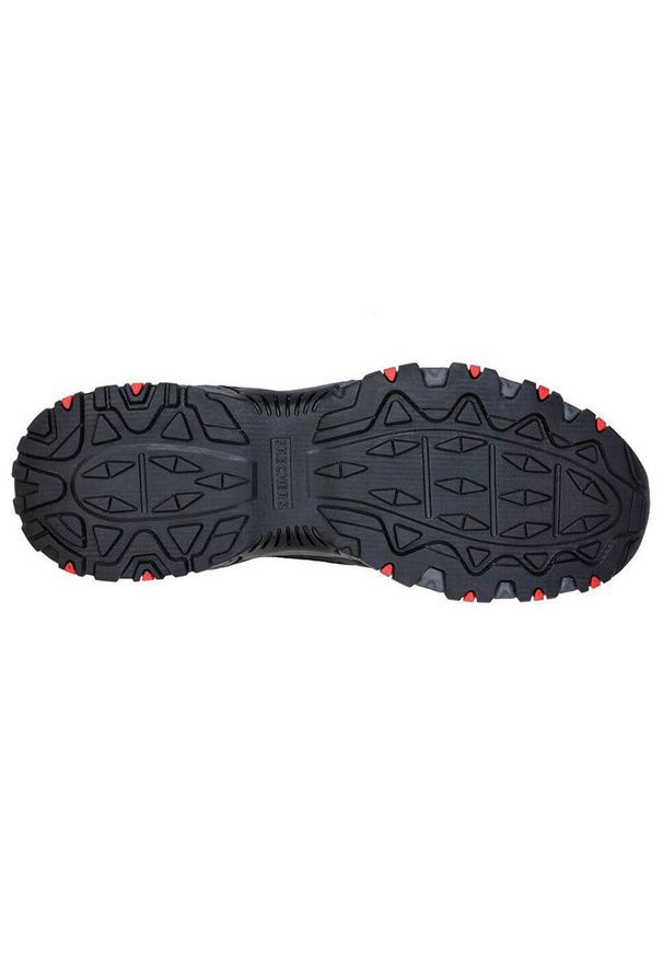 skechers - Buty trekkingowe na co dzień męskie SKECHERS HILLCREST skóra. Okazja: na co dzień. Kolor: czarny. Materiał: skóra