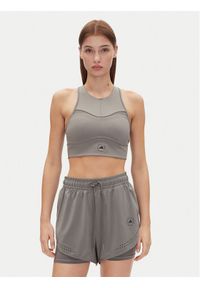 Adidas by Stella McCartney - adidas by Stella McCartney Top Training JJ0120 Szary Slim Fit. Kolor: szary. Materiał: syntetyk