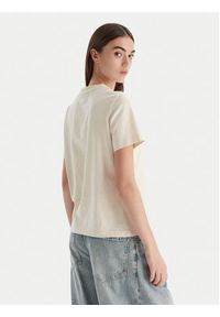 Calvin Klein Jeans T-Shirt Hero LV047B865G Beżowy Regular Fit. Kolor: beżowy. Materiał: bawełna