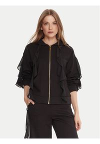 TwinSet - TWINSET Bluza 252LI2NBB Czarny Regular Fit. Kolor: czarny. Materiał: wiskoza