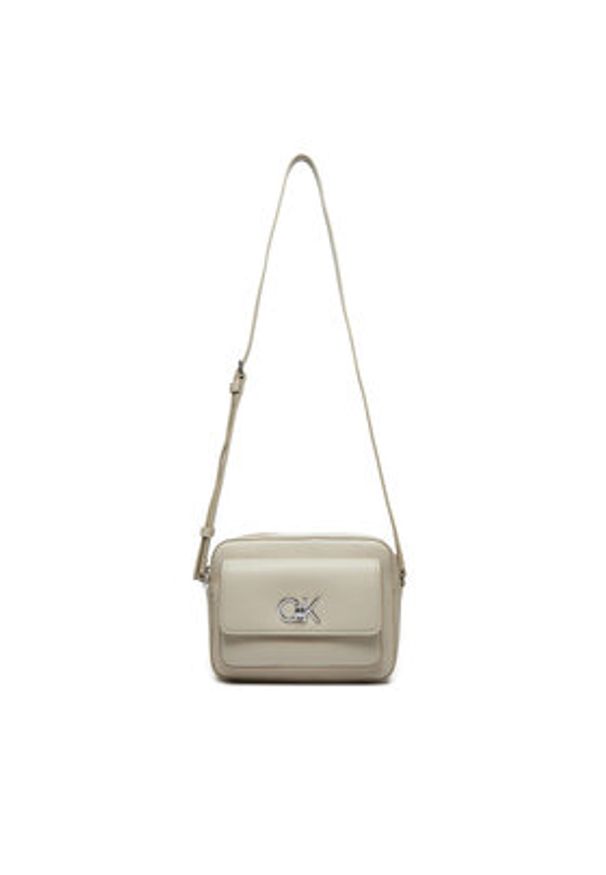 Calvin Klein Torebka Re-Lock Camera K60K612538 Écru. Materiał: skórzane