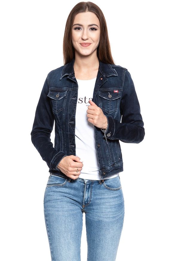 Mustang - DAMSKA KURTKA JEANSOWA MUSTANG Classic Dnm Jacket 1008642 5000 682. Materiał: jeans