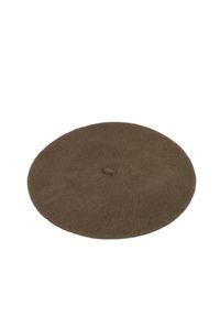 Inni producenci - The Kooples Beret | AFHA19008K | Kobieta | Khaki. Kolor: brązowy. Materiał: wełna