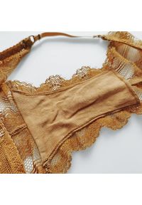Intica - Koronkowe figi z paskami na biodrach na specjalne okazje Leonella. Kolor: beżowy. Materiał: koronka. Wzór: koronka #7
