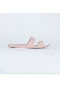 NABAIJI - Klapki basenowe damskie Nabaiji 100 Basic. Kolor: różowy. Wzór: gładki. Styl: sportowy
