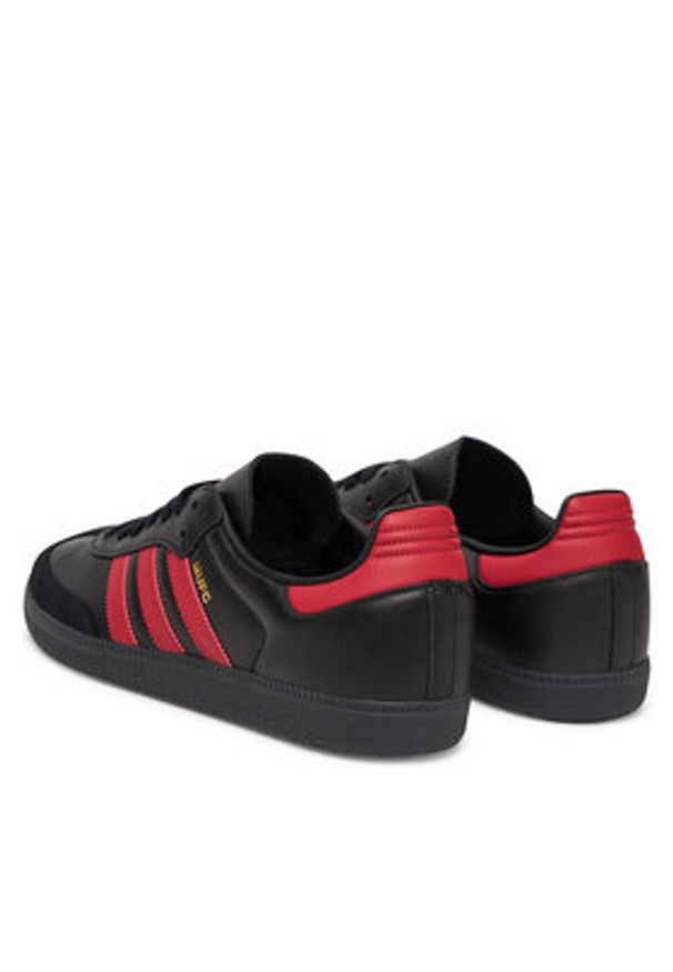 Adidas - adidas Sneakersy Samba Manchester United JQ4036 Czarny. Kolor: czarny. Materiał: skóra