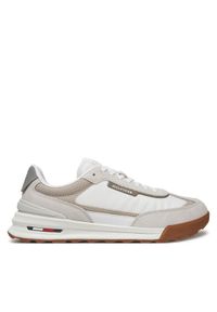 TOMMY HILFIGER - Tommy Hilfiger Sneakersy Retro Runner FM0FM05328 Biały. Kolor: biały. Materiał: materiał