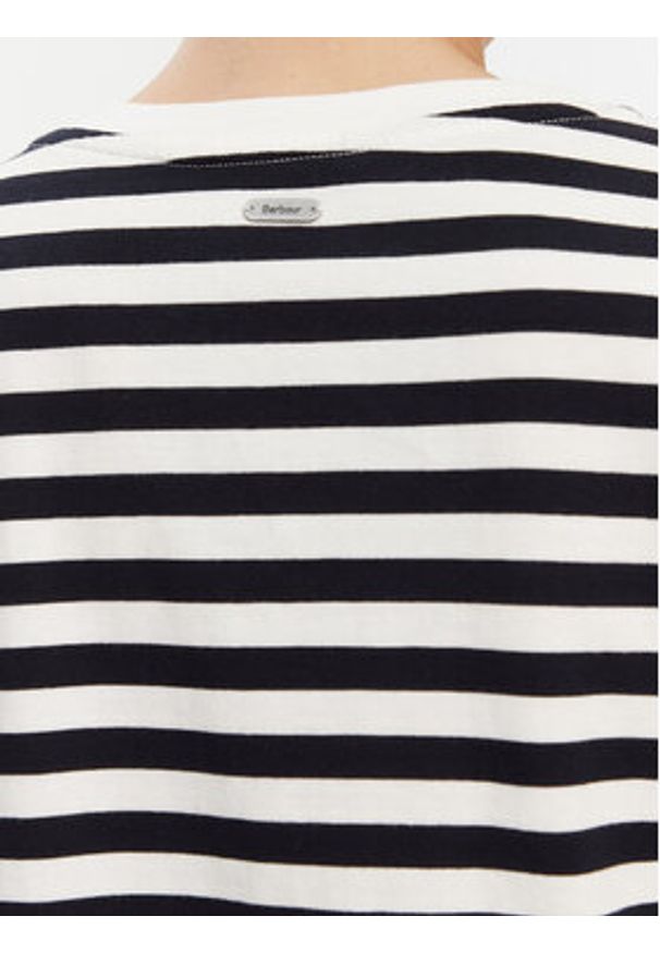 Barbour T-Shirt Adria LML0893NY73 Granatowy Relaxed Fit. Kolor: niebieski. Materiał: bawełna