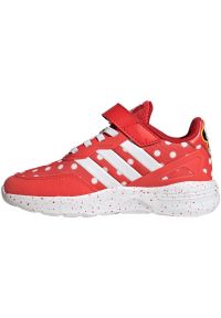 Adidas - Buty adidas Nebzed x Disney Minnie Mouse Running Jr IG5368 czerwone. Okazja: na co dzień. Zapięcie: sznurówki. Kolor: czerwony. Materiał: materiał, syntetyk. Szerokość cholewki: normalna. Wzór: motyw z bajki. Sport: bieganie #3
