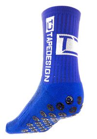 TAPEDESIGN - Klasyczne skarpety o średniej długości Tape Design. Kolor: niebieski. Sport: piłka nożna