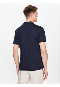 Calvin Klein Polo K10K111657 Granatowy Slim Fit. Typ kołnierza: polo. Kolor: niebieski. Materiał: bawełna