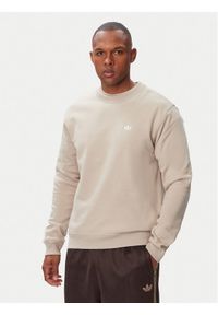 Adidas - adidas Bluza Trefoil Essentials KS9811 Beżowy jasny Regular Fit. Kolor: beżowy. Materiał: bawełna #1