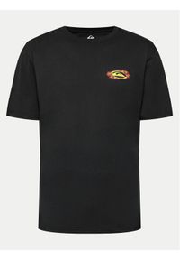 Quiksilver T-Shirt Tc Snap EQYZT07672 Czarny Regular Fit. Kolor: czarny. Materiał: bawełna