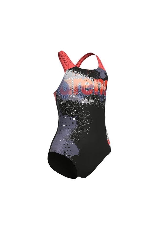 Arena - Strój Kąpielowy Dziewczęcy Light Tricks Swimsuit Swim. Kolor: czarny