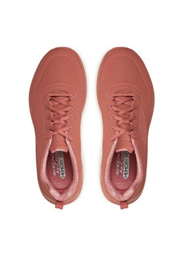 skechers - Skechers Sneakersy 150136/RUST Różowy. Kolor: różowy. Materiał: skóra