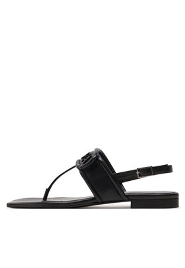 Emporio Armani Sandały X3Q087 XF271 00002 Czarny. Kolor: czarny. Materiał: skóra