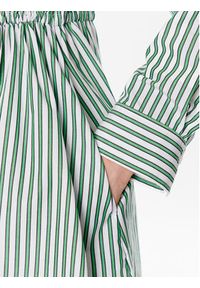 TOMMY HILFIGER - Tommy Hilfiger Sukienka koszulowa WW0WW37955 Zielony Regular Fit. Kolor: zielony. Materiał: bawełna. Typ sukienki: koszulowe #3