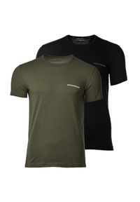 Emporio Armani Underwear Komplet 2 t-shirtów EM000391 AF10800 MC106 Kolorowy Regular Fit. Materiał: bawełna. Wzór: kolorowy
