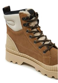 Pepe Jeans Trapery PLS50538 Brązowy. Kolor: brązowy. Materiał: zamsz, skóra #4