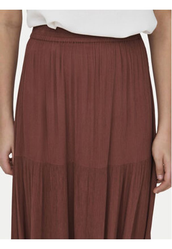 only - ONLY Spódnica maxi Mikka 15324808 Brązowy Regular Fit. Kolor: brązowy. Materiał: wiskoza