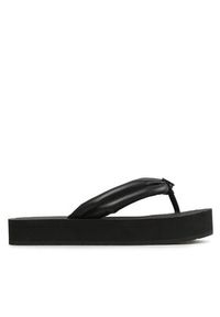 Calvin Klein Japonki Flatform Flip Flop W/Hw HW0HW1503 Czarny. Kolor: czarny. Materiał: skóra #6