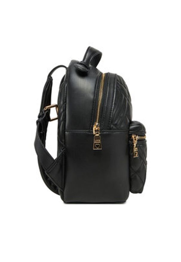 Love Moschino - LOVE MOSCHINO Plecak JC4148PP1MLA0000 Czarny. Kolor: czarny. Materiał: skóra