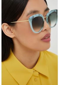 ISABEL MARANT - Isabel Marant okulary przeciwsłoneczne damskie kolor zielony. Kolor: zielony #3