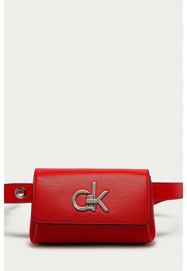 Calvin Klein Nerka kolor czerwony. Kolor: czerwony
