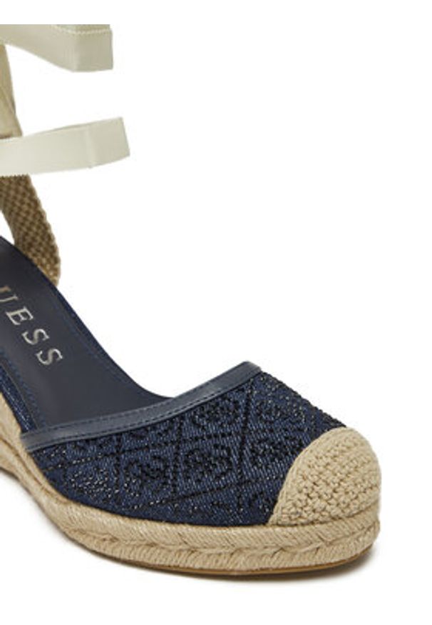 Guess Espadryle FLJCRN DEN04 Granatowy. Kolor: niebieski. Materiał: materiał