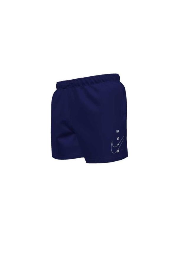 Strój Nike Swoosh Break 5" Volley granatowy. Kolor: niebieski. Materiał: mesh