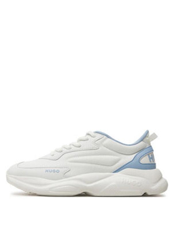 Hugo Sneakersy Leon Runn Cvpuw 50512717 Biały. Kolor: biały. Materiał: skóra